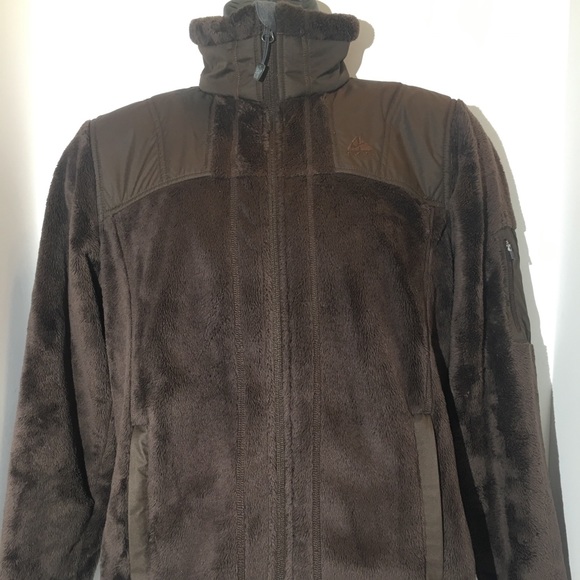 Nike Jackets & Blazers - Nike ACG Zip Up Brown Sherpa Fleece Jacket North Face Style womans size Small